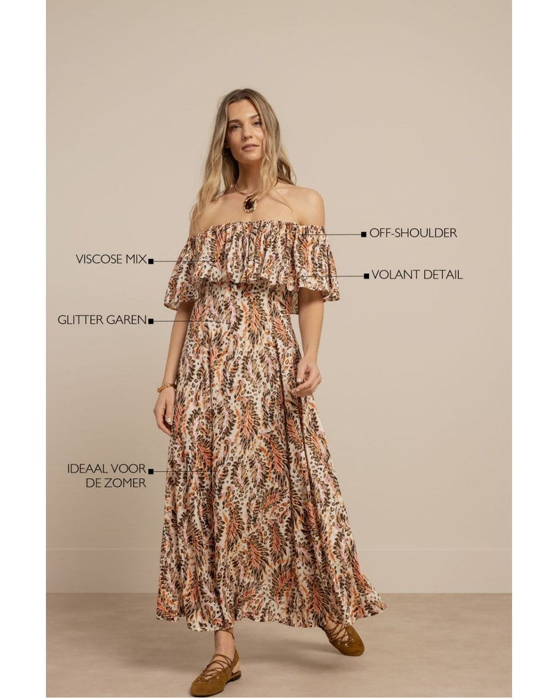 Froukje feather dress Multi Froukje feather dress Multi