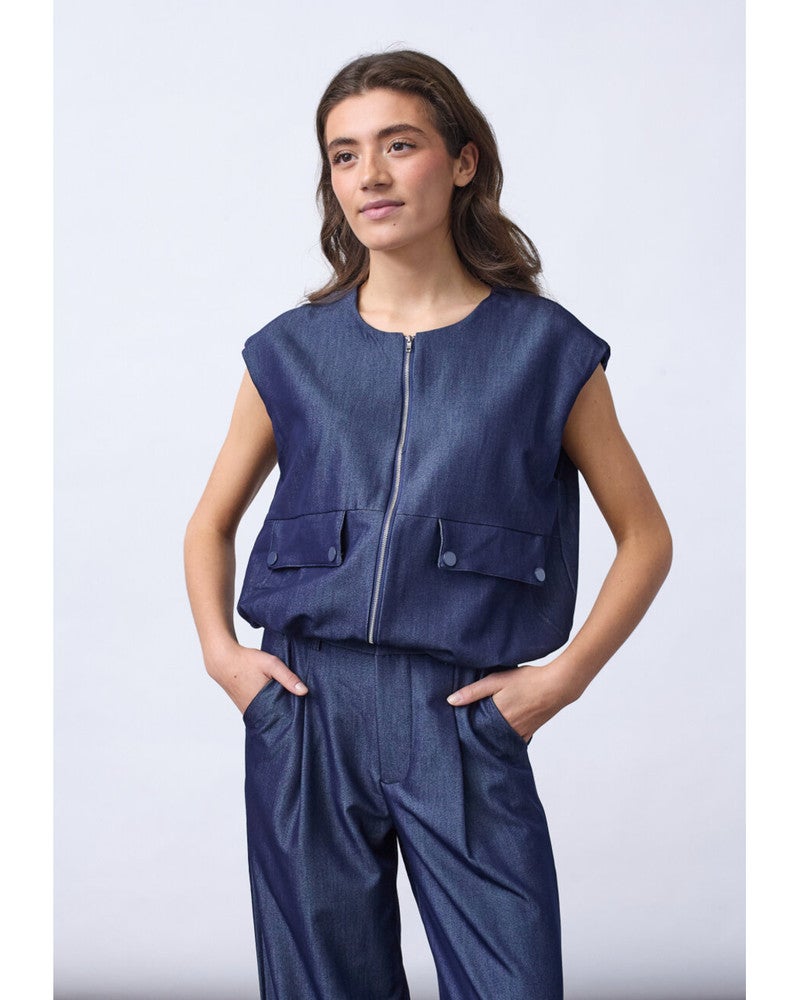 GARWIN-VE5-Vest Blauw GARWIN-VE5-Vest Blauw