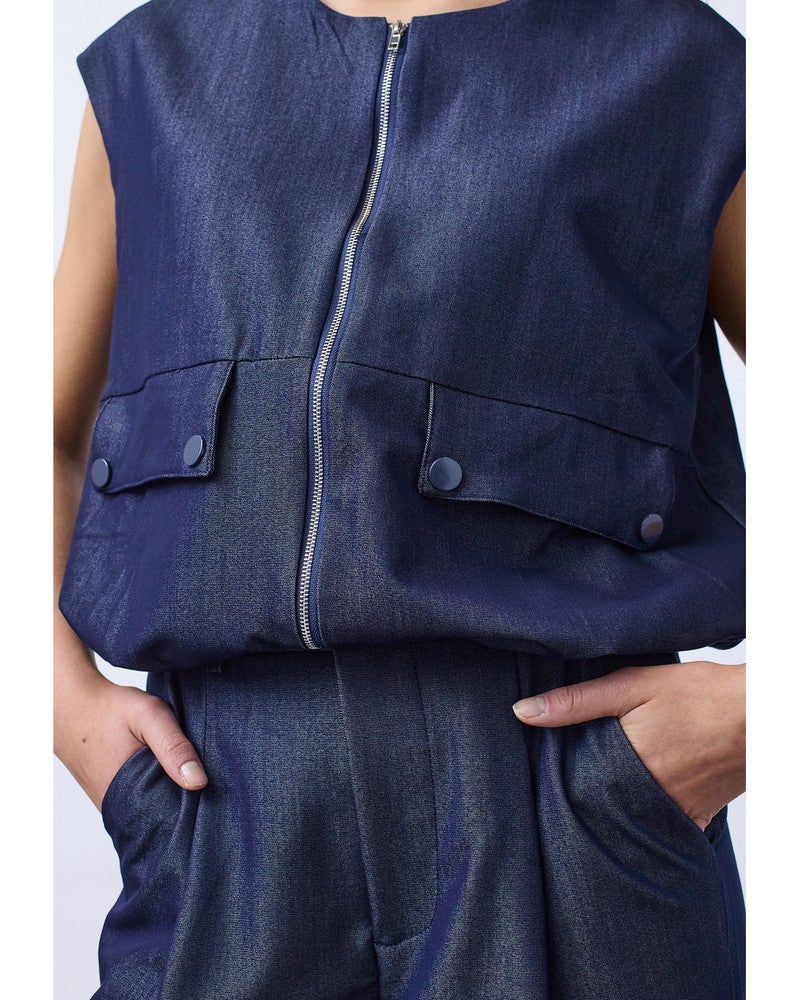GARWIN-VE5-Vest Blauw GARWIN-VE5-Vest Blauw