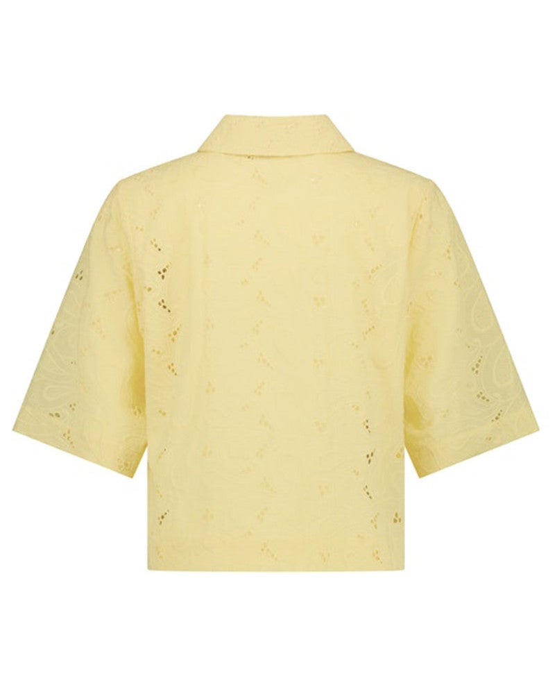 Nyra broderie blouse Geel Nyra broderie blouse Geel