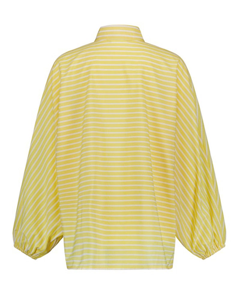 Yuki poplin stripe blouse Geel Yuki poplin stripe blouse Geel