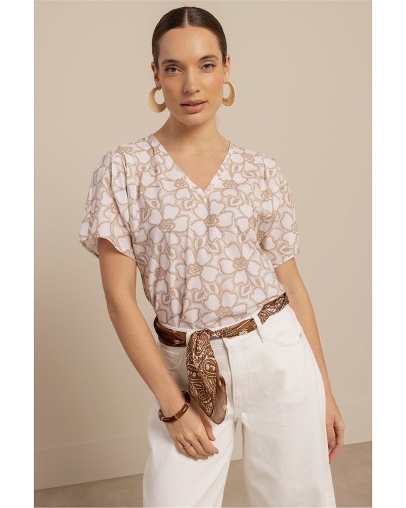 Viola broderie top Off White Viola broderie top Off White