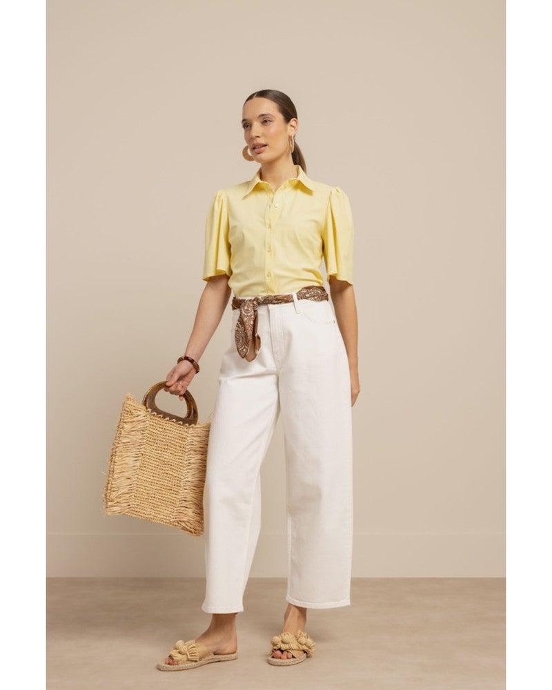 Poppy butterfly blouse Geel Poppy butterfly blouse Geel