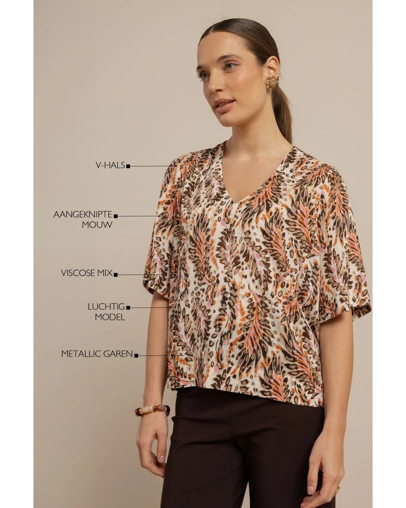 Madison feather top Multi Madison feather top Multi