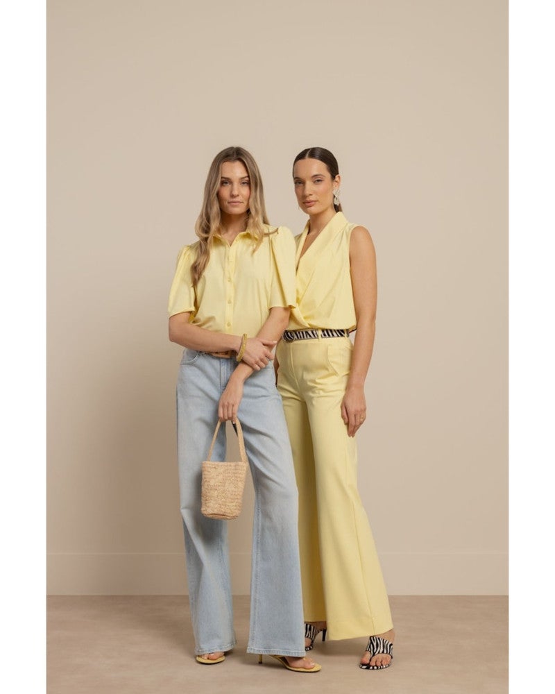 Lexie bonded trousers Geel Lexie bonded trousers Geel