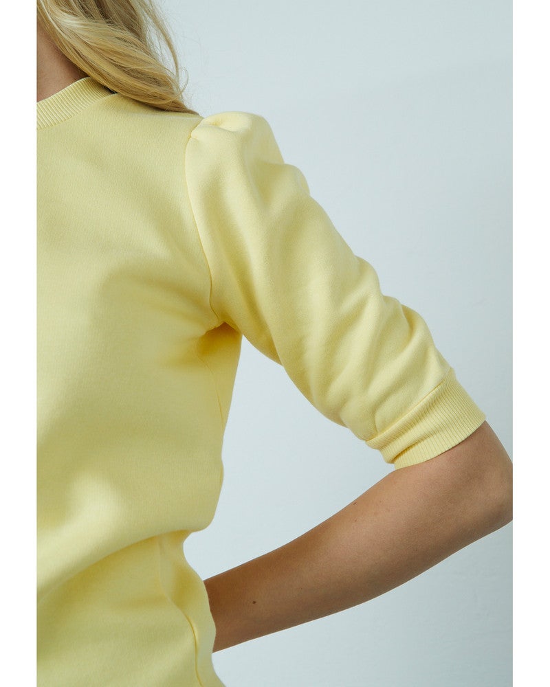 Peva Puff SS Sweat Geel Peva Puff SS Sweat Geel