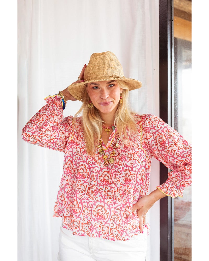 Red Rosa Blouse Rood Red Rosa Blouse Rood