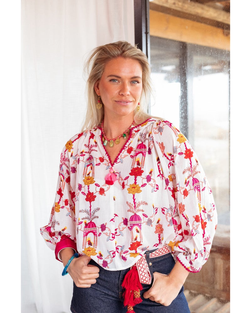 Birdhouse Blouse Long Sleeves Print Birdhouse Blouse Long Sleeves Print