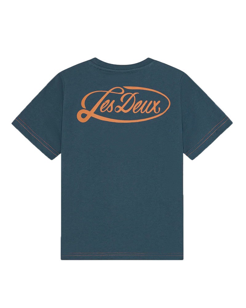 Contrast T-Shirt KIDS Blauw Contrast T-Shirt KIDS Blauw
