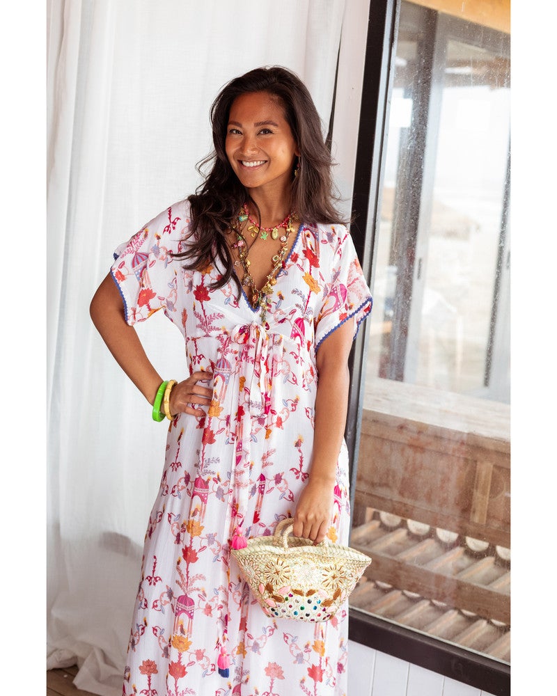 Birdhouse Dress Chiffon Long Print Birdhouse Dress Chiffon Long Print