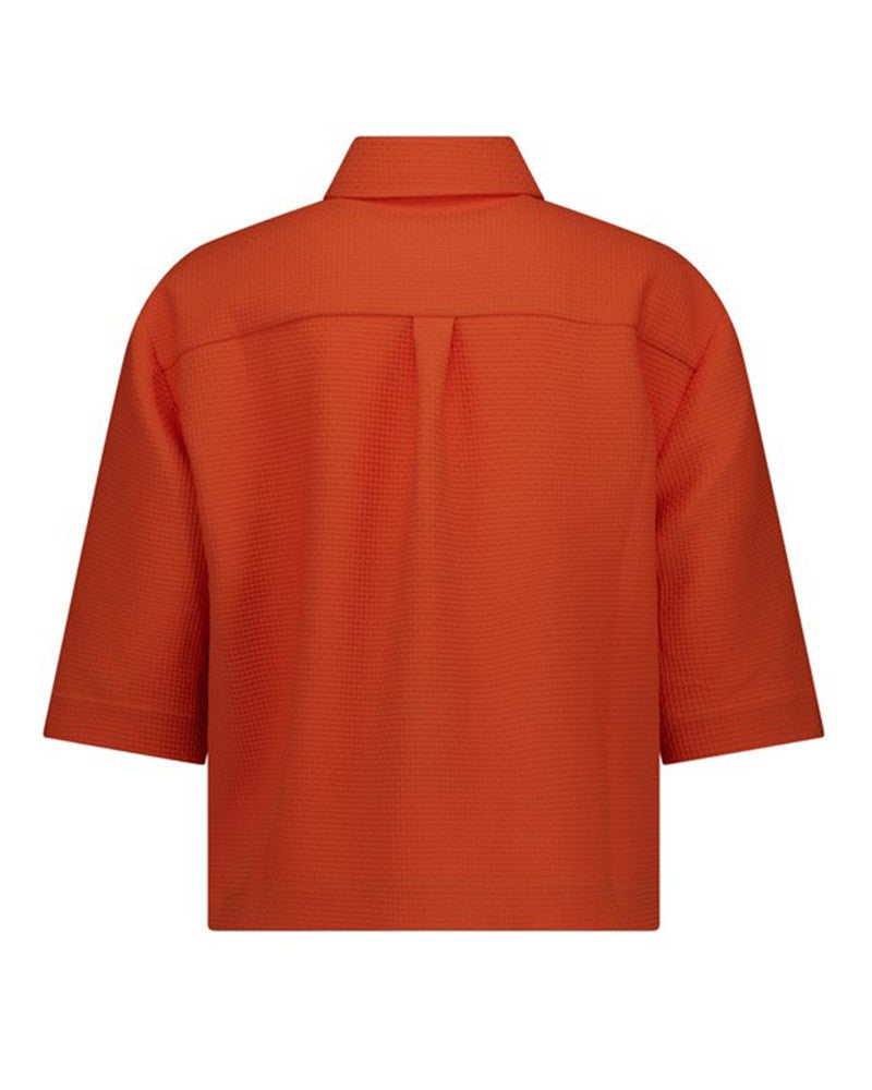 Hallie waffle jacket Oranje Hallie waffle jacket Oranje