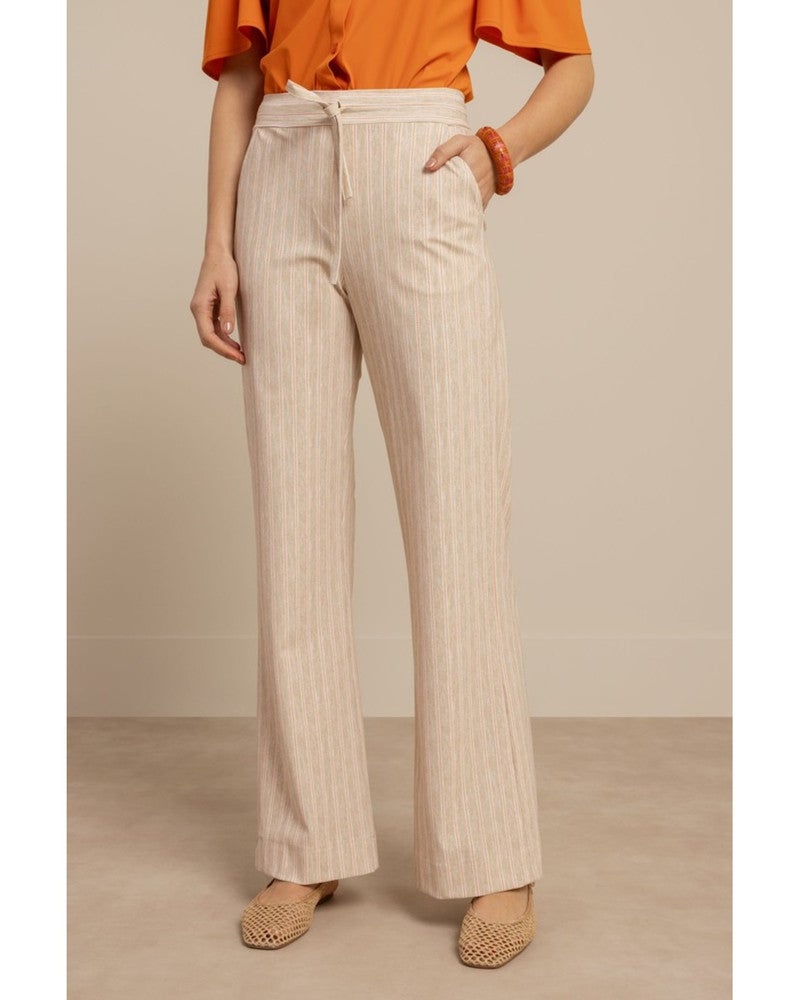 Abigail stripe trousers Beige Abigail stripe trousers Beige