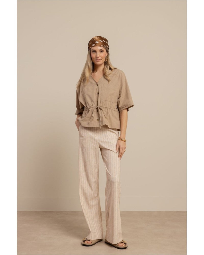 Abigail stripe trousers Beige Abigail stripe trousers Beige
