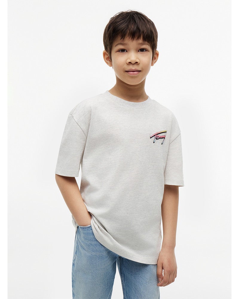 TOMMY SEASONAL GRAPH T-SHIRT Grijs TOMMY SEASONAL GRAPH T-SHIRT Grijs