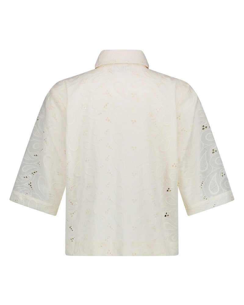 Nyra broderie blouse Off White Nyra broderie blouse Off White