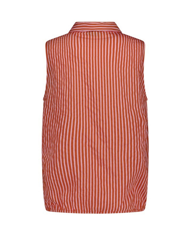 Kimmy stripe poplin blouse Oranje Kimmy stripe poplin blouse Oranje
