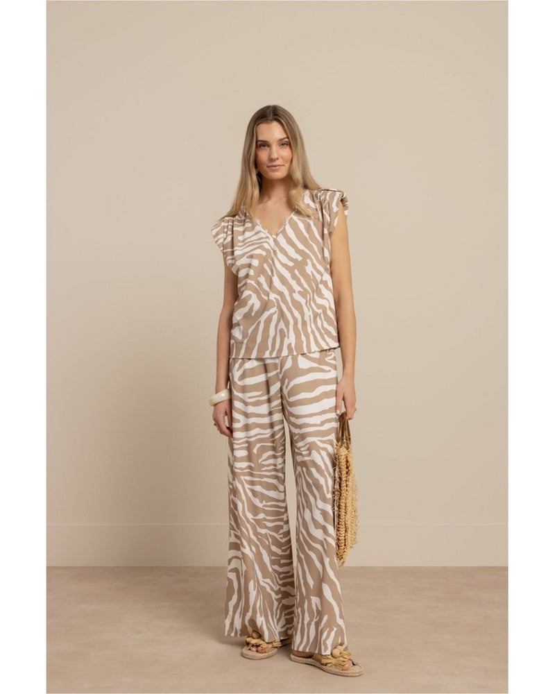 Grace zebra trousers Bruin 1 Grace zebra trousers Bruin 1