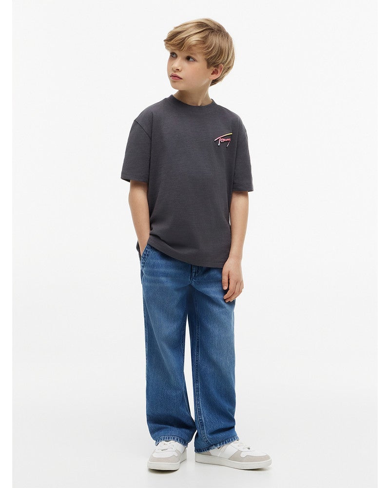 TOMMY SEASONAL GRAPH T-SHIRT Zwart 1 TOMMY SEASONAL GRAPH T-SHIRT Zwart 1