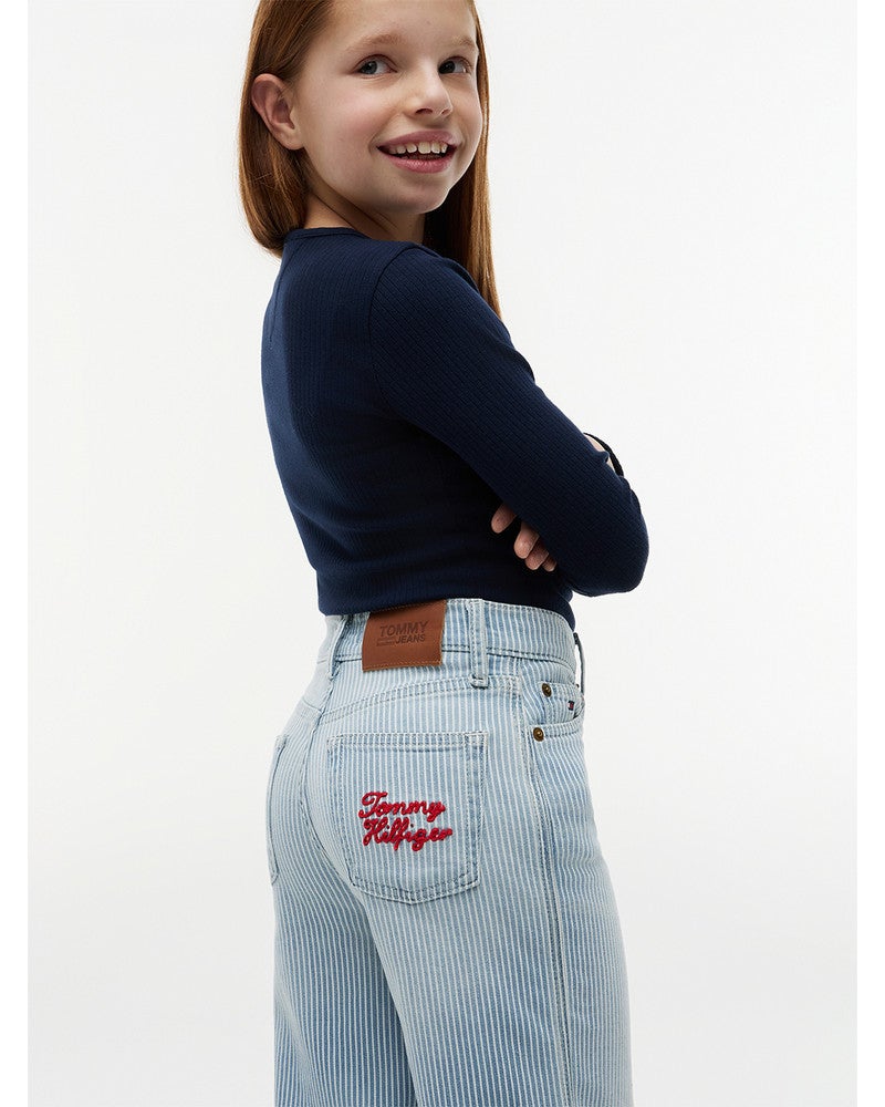 MABEL DENIM STRIPE JEANS Licht Blauw MABEL DENIM STRIPE JEANS Licht Blauw