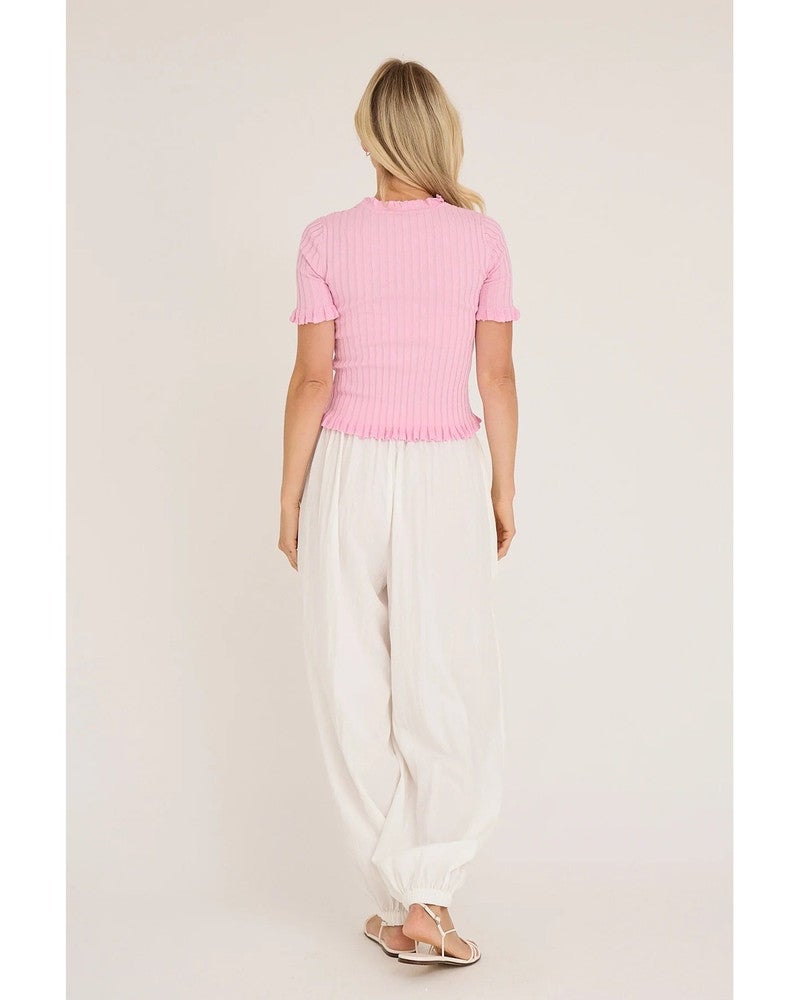 Fabia SS Tee Roze Fabia SS Tee Roze