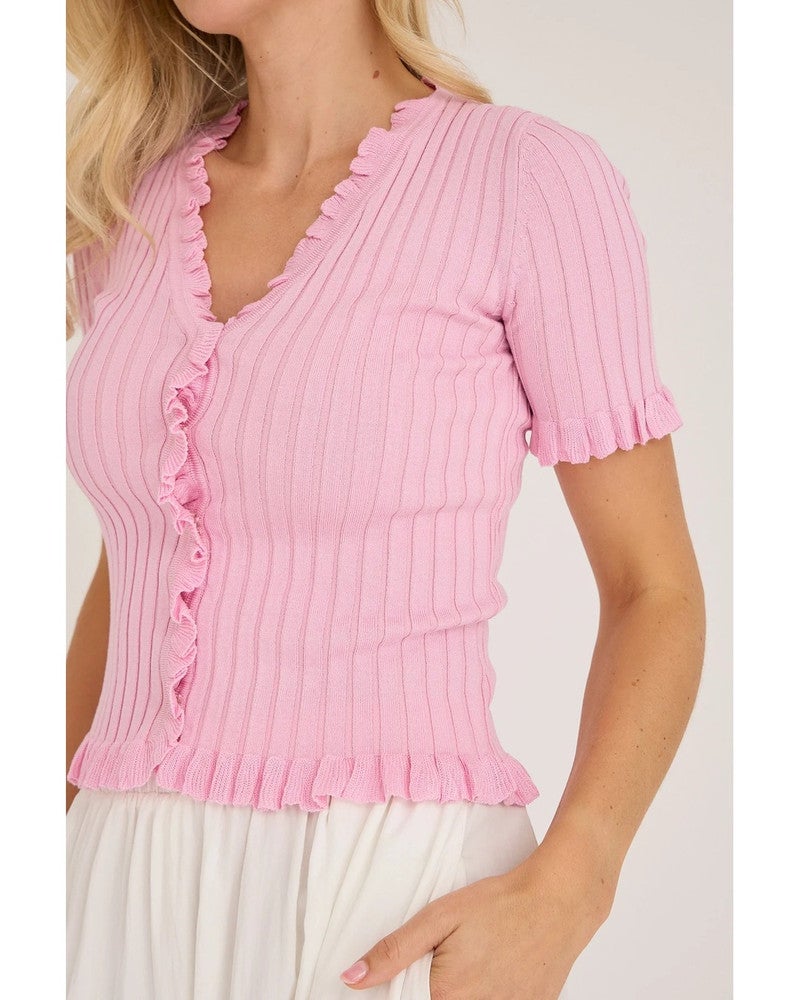 Fabia SS Tee Roze Fabia SS Tee Roze