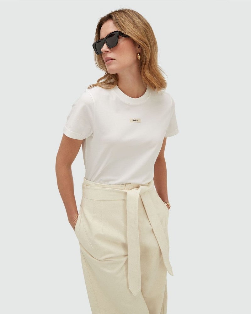 DORIE regular fit T-shirt Off White DORIE regular fit T-shirt Off White