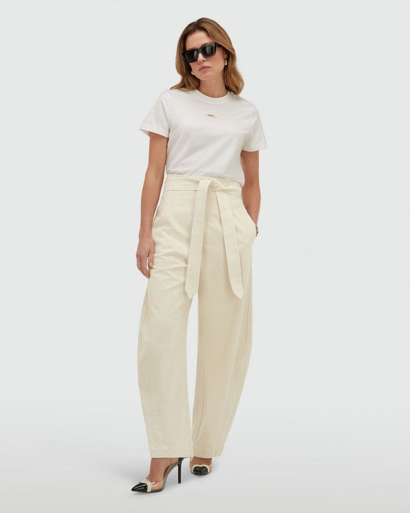 DORIE regular fit T-shirt Off White DORIE regular fit T-shirt Off White