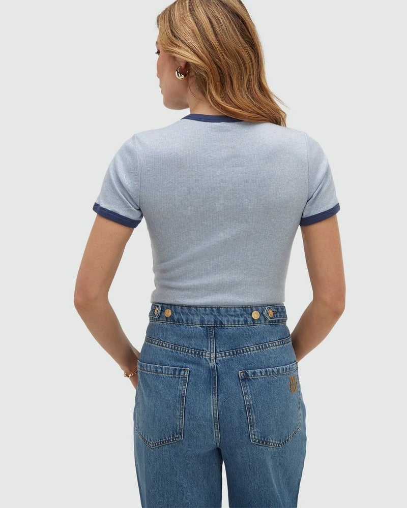 CODY slim fit T-shirt with logo Blauw CODY slim fit T-shirt with logo Blauw