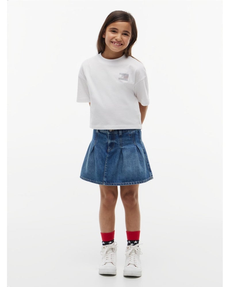 TOMMY RHINESTONE TEE Wit 1 TOMMY RHINESTONE TEE Wit 1