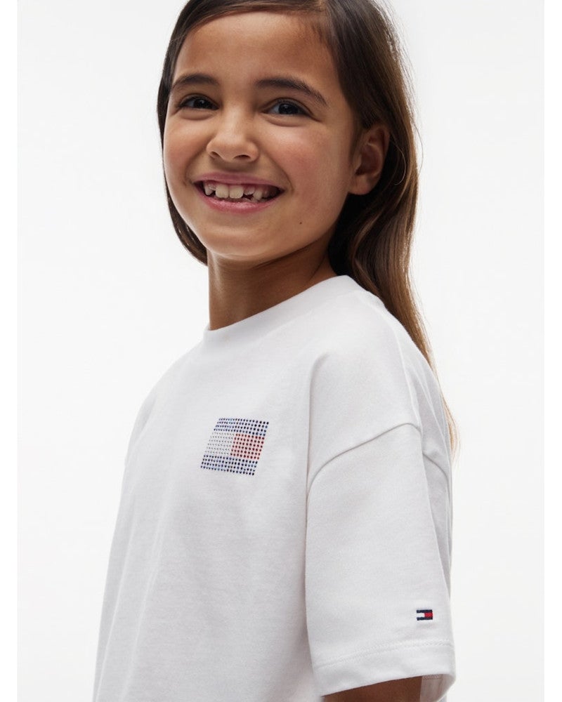 TOMMY RHINESTONE TEE Wit 1 TOMMY RHINESTONE TEE Wit 1