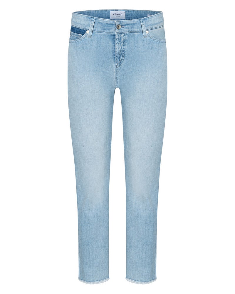 Feminine HR Superstrecth Piper Cropped Blauw Feminine HR Superstrecth Piper Cropped Blauw