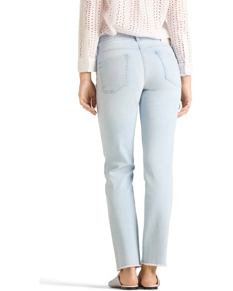 Feminine HR Superstrecth Piper Cropped Blauw Feminine HR Superstrecth Piper Cropped Blauw