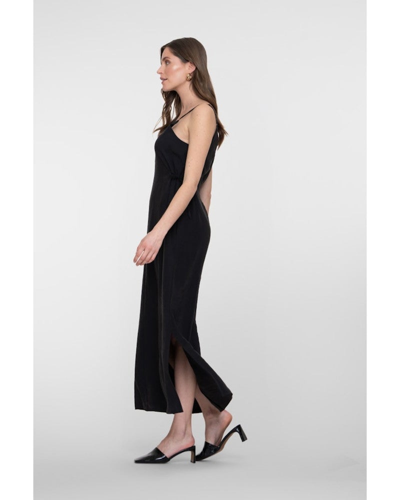 Dress maxi loose Zwart 1 Dress maxi loose Zwart 1