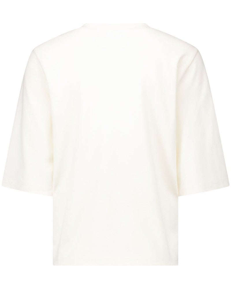 Fiore anniversary round neck t-shirt Ecru Fiore anniversary round neck t-shirt Ecru