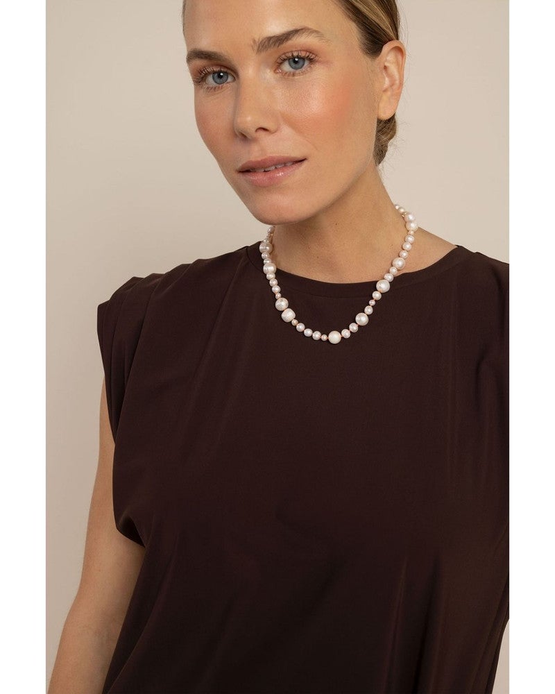 Pearl anniversary necklace Off White Pearl anniversary necklace Off White