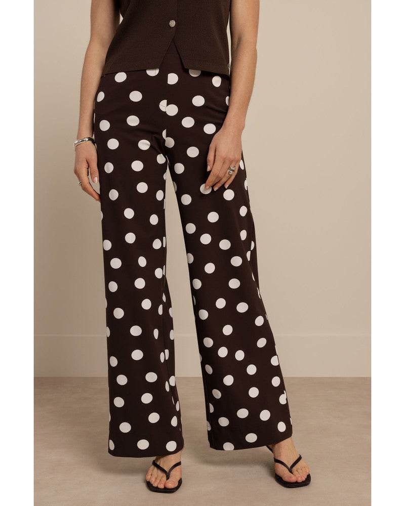 Lexie dot trousers Bruin 1 Lexie dot trousers Bruin 1