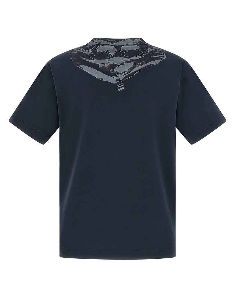 T-shirt Backprint Goggles Donker Blauw T-shirt Backprint Goggles Donker Blauw