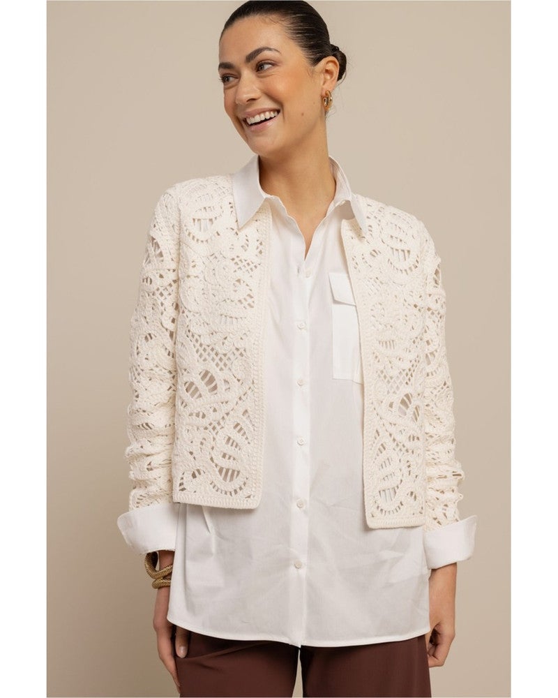 Annyka crochet cardigan Off White Annyka crochet cardigan Off White