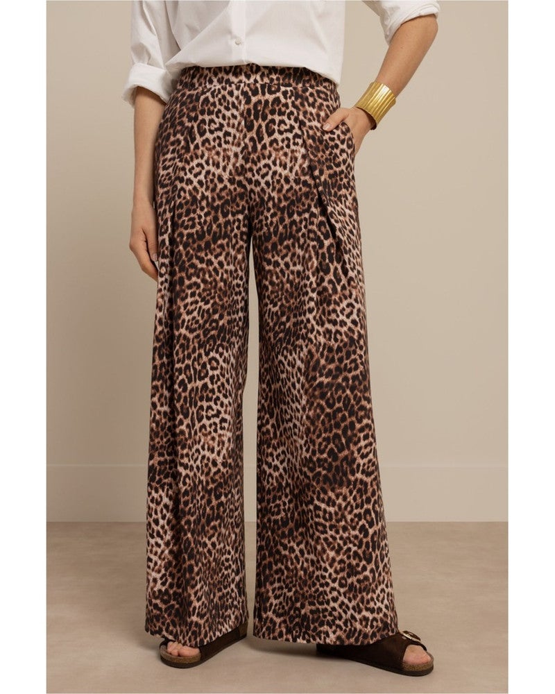 Sari leopard trousers Bruin 1 Sari leopard trousers Bruin 1