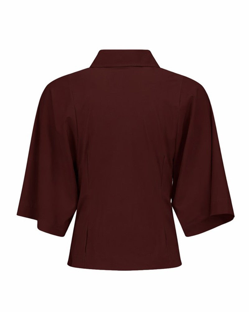 Fabienne Blouse Bruin 2 Fabienne Blouse Bruin 2
