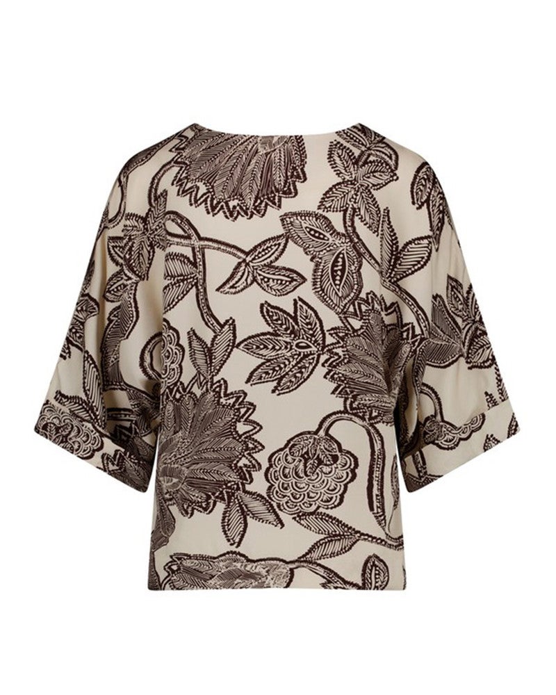 Madison flower top Beige Madison flower top Beige