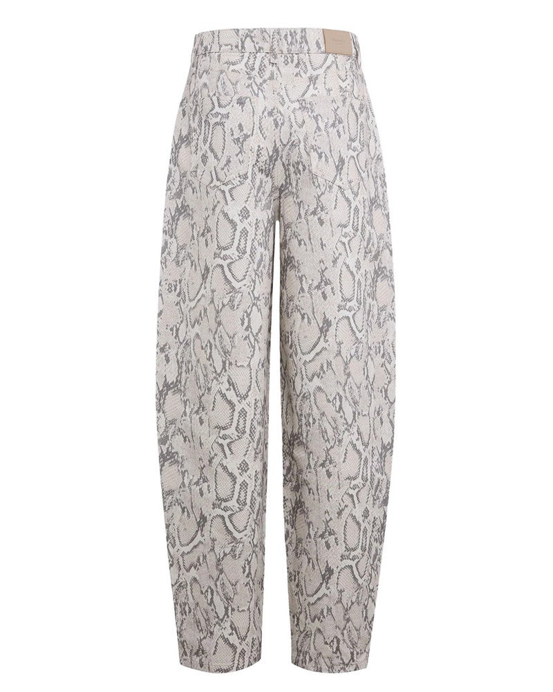 Barrel Snake Jeans Beige Barrel Snake Jeans Beige