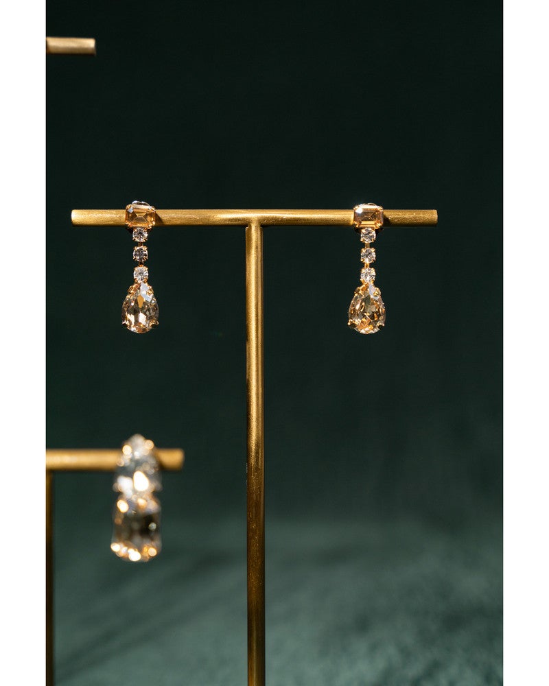 Earring String Teardrop S Goud Earring String Teardrop S Goud