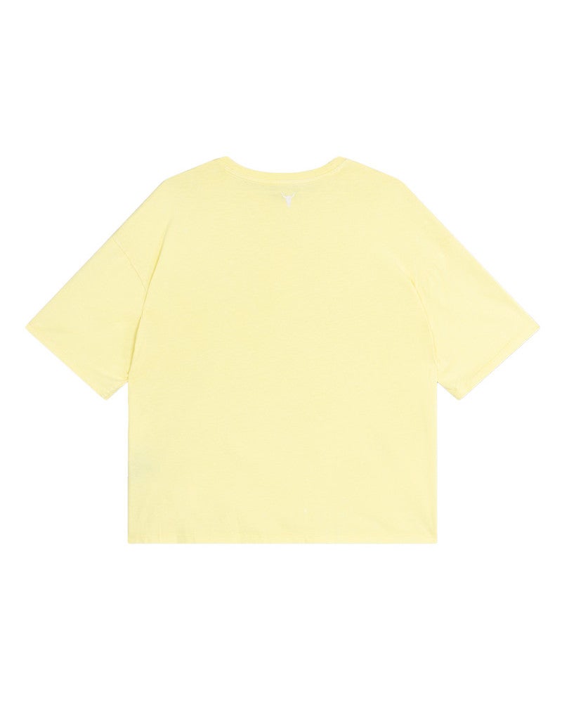 ladies knitted the label t-shirt Geel ladies knitted the label t-shirt Geel