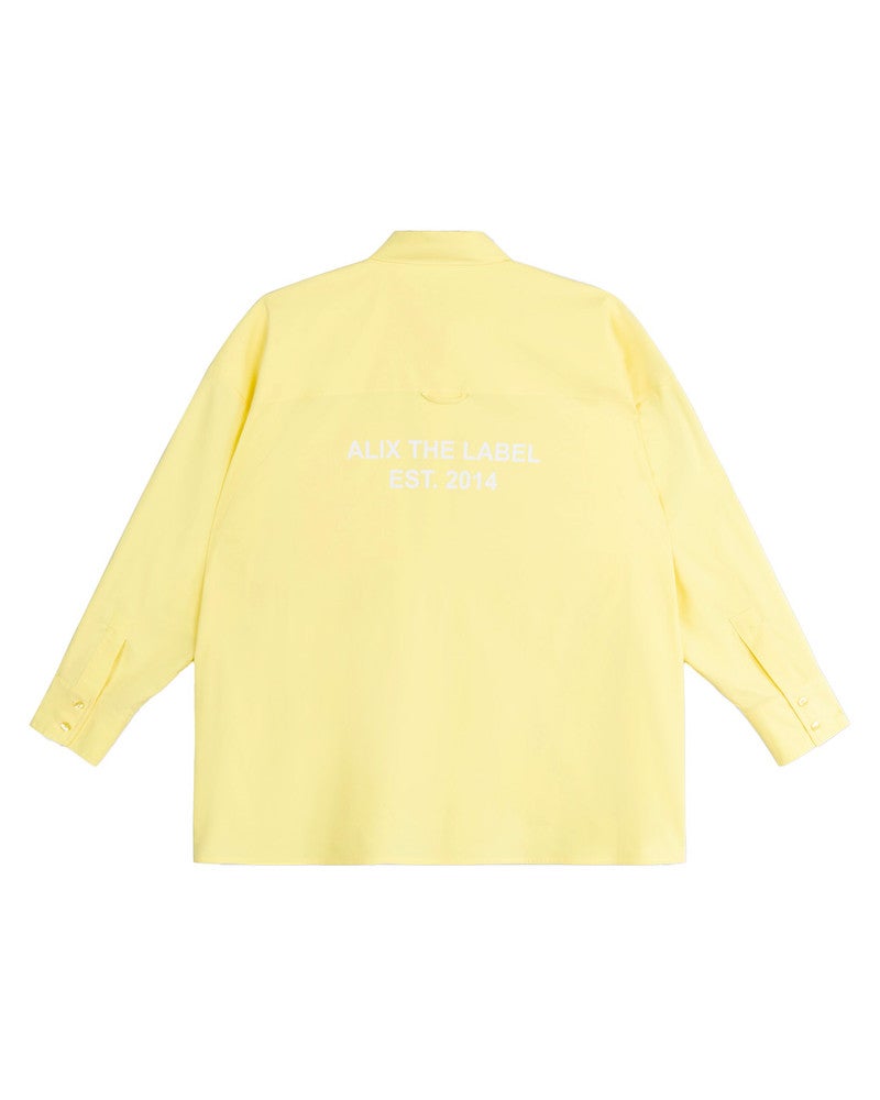ladies woven oversized blouse Geel ladies woven oversized blouse Geel