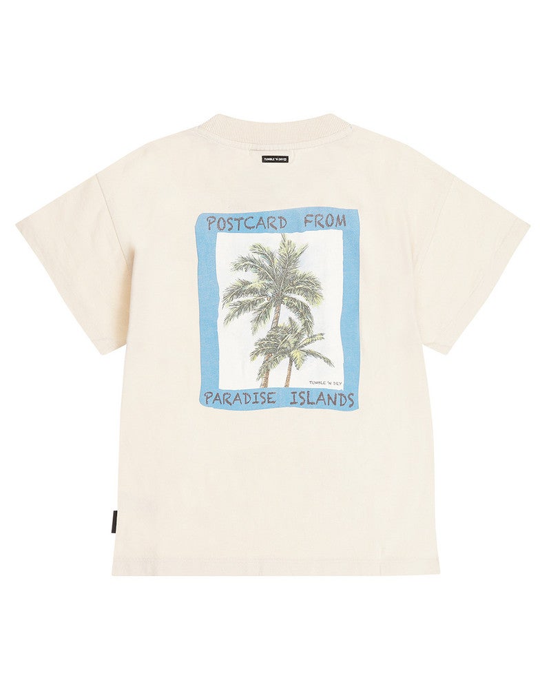 Paradise Islands Tee Smiley Ecru Paradise Islands Tee Smiley Ecru