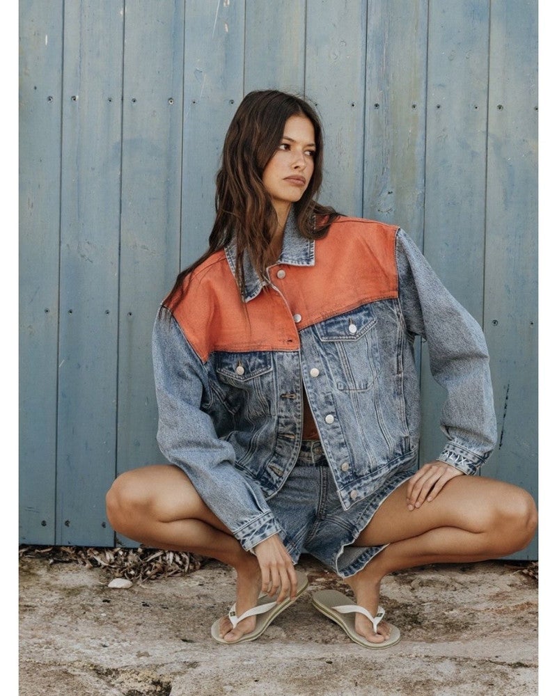 ladies woven bermuda denim shorts Blauw ladies woven bermuda denim shorts Blauw