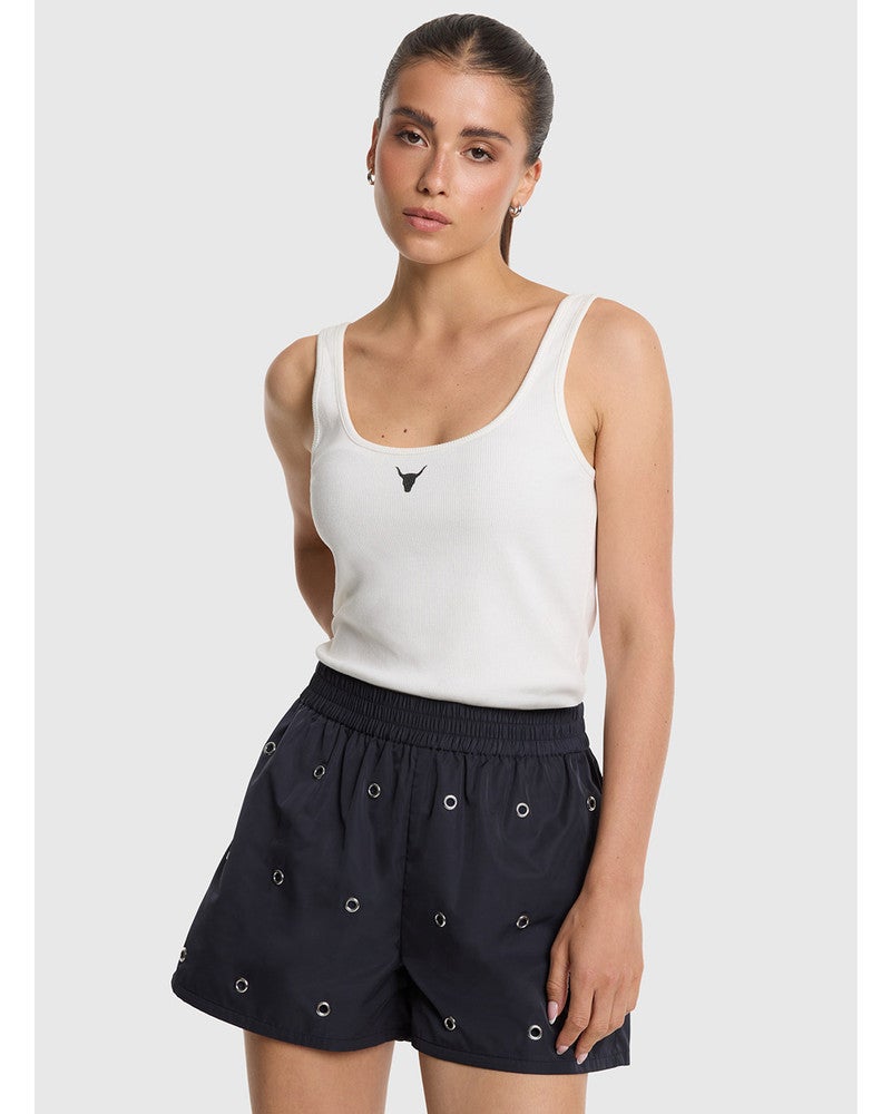 ladies knitted tank top Off White ladies knitted tank top Off White