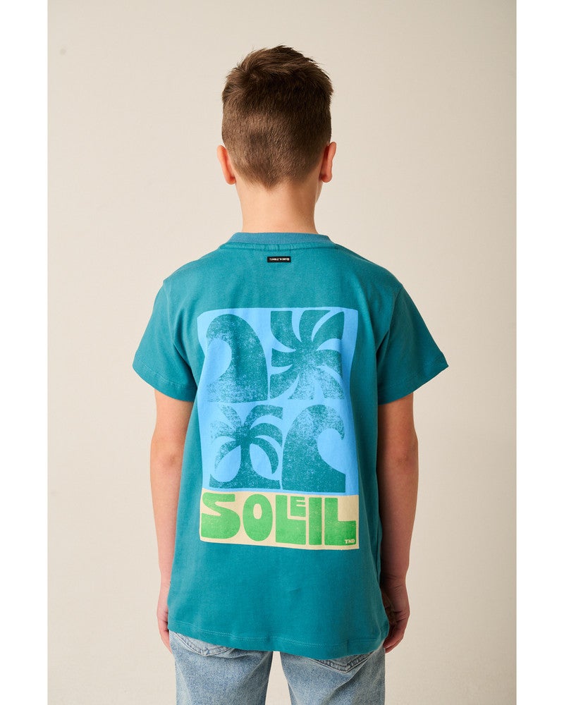 Tonga Tee Backprint Waves Blauw Tonga Tee Backprint Waves Blauw