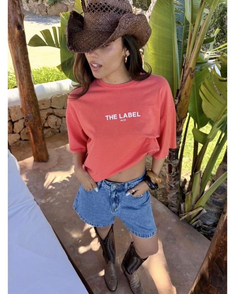 ladies knitted the label t-shirt Oranje ladies knitted the label t-shirt Oranje